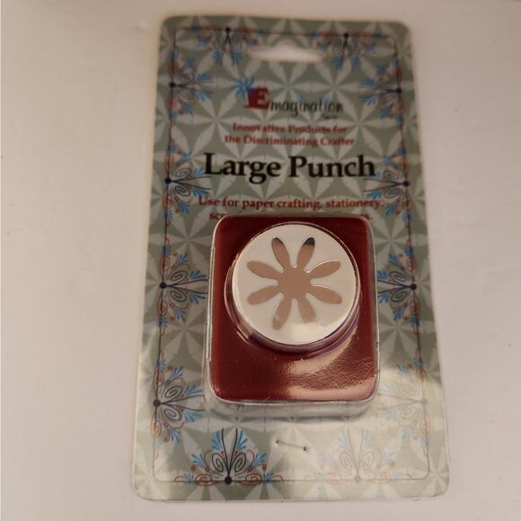 Floral Shape Large Hole Punch Emagination paper Scrapbook Flower - Picture 1 of 5